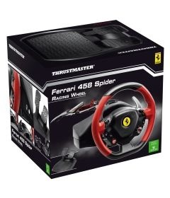 Volante c/ Pedais Thrustmaster Ferrari 458 Spider Racing Wheel - Xbox 360