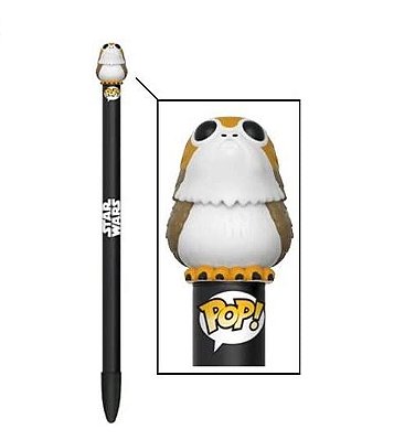 Funko Pop Pen Star Wars Porg - Caneta Preta