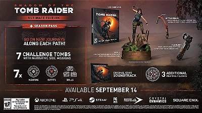Shadow Of The Tomb Raider Ultimate Edition Lara Croft - Ps4