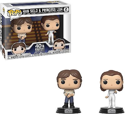 Funko Pop Star Wars Han Solo and Leia 2-Pack