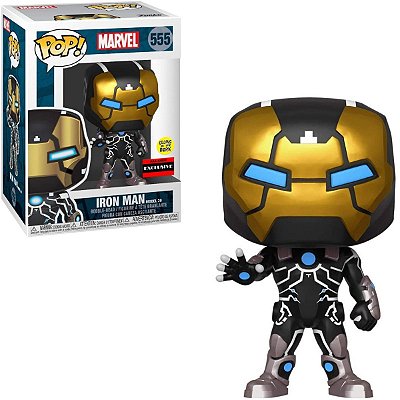 Funko Pop Marvel 555 Iron Man Model 39 GITD Special Edition