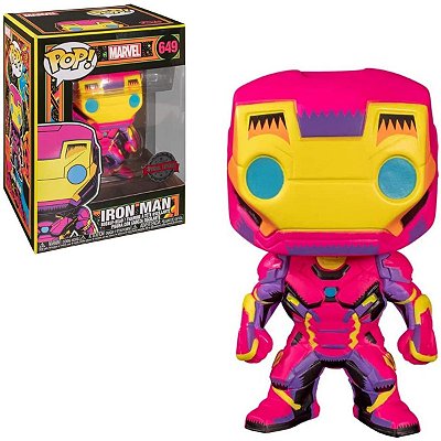 Funko Pop Marvel 649 Iron Man Black Light