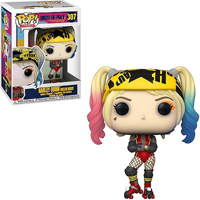 Funko Pop Birds of Prey 307 Harley Quinn Roller Derby