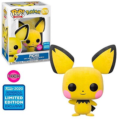 Funko Pop Pokemon 579 Pichu Flocked Limited Edition