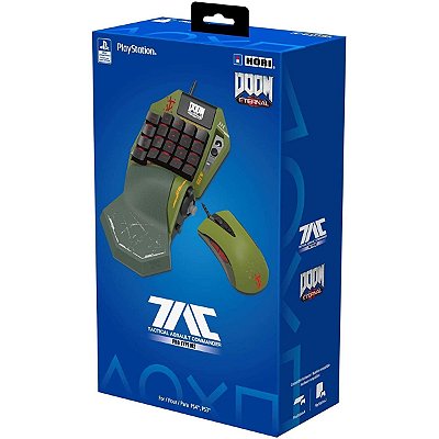 Mouse + Teclado Programável Hori TAC Pro Type M2 Doom Edition PS3/ PS4/ PC