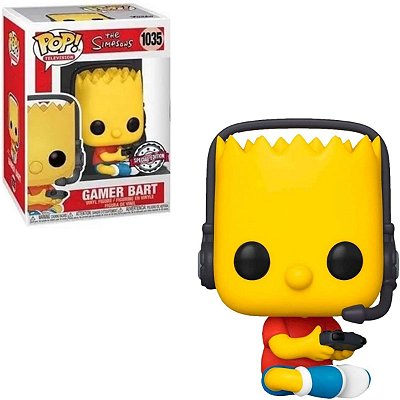 Funko Pop Simpsons 1035 Gamer Bart Special Edition