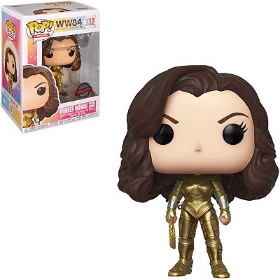 Funko Pop Ww84 332 Wonder Woman Golden Armor Exclusive