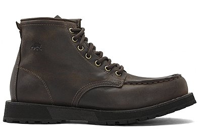 Bota Masculina Moc Toe Cano Médio Couro Castanho Barcelona Design | Taurus