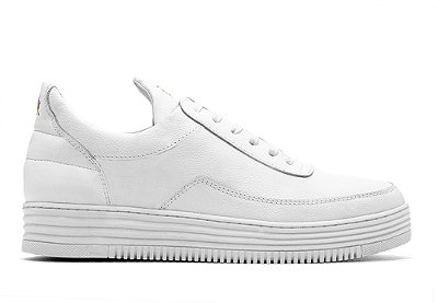 Tênis Couro Branco All White Barcelona Design Tam 33 ao 36| Urban Bull