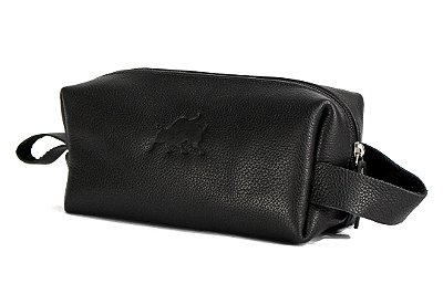 Necessaire Couro Preto