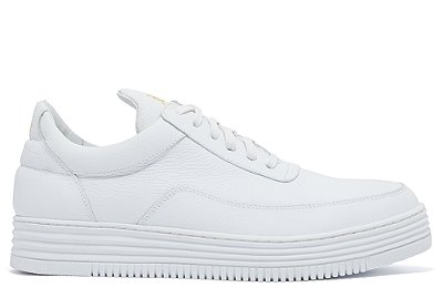 Tênis Couro Branco Barcelona Design | Urban Bull