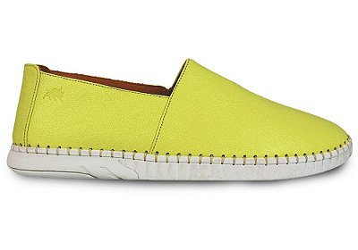 Alpargata Masculina Couro Amarelo Barcelona Design