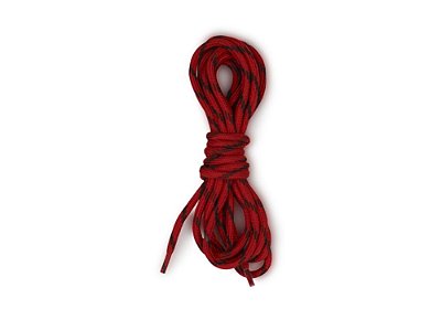 Cadarço Redondo Preto/Vermelho 1,60m Barcelona Design