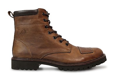 Bota Masculina Couro Castor Cano Médio Barcelona Design | Cycles