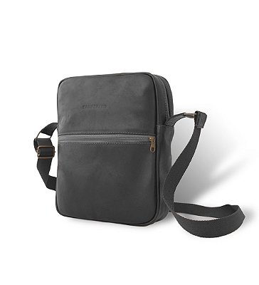 Bolsa Shoulder Bag Transversal Masculina Cop em Couro Legítimo