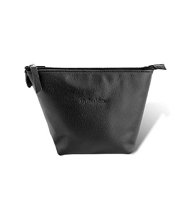 Necessaire Masculina Tria em Couro Legítimo Triangular Personalizável