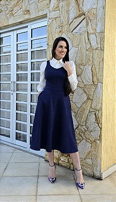 Vestido Salopete Suede