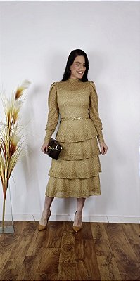 Vestido Renda Capuccino