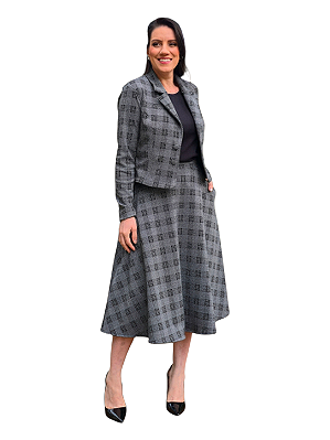 Blazer Xadrez Elegance