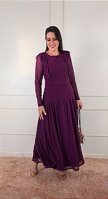 Vestido Lavinia Ameixa