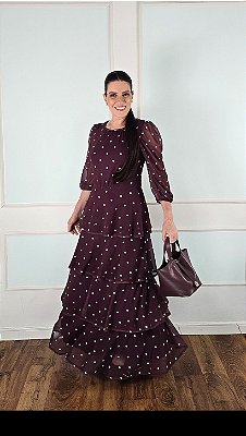 Vestido Poá Belle