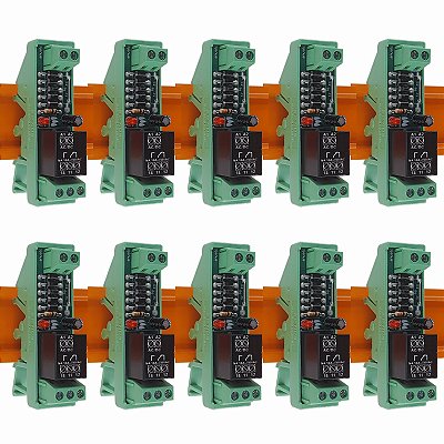 Relé Acoplador interface 50pc AA1R - 1 contato reversível - 15A