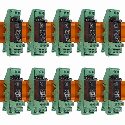 Relé Acoplador de Interface CC2R 100pc - 2 contato reversíveis - 8A