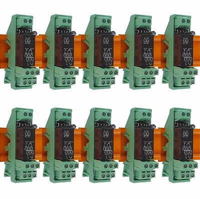 Relé Acoplador de Interface CC2R 100pc - 2 contato reversíveis - 8A
