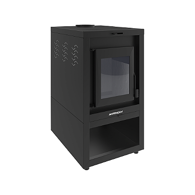 Calefator a Lenha / Vecta 26 / Preto / Dupla Combustão