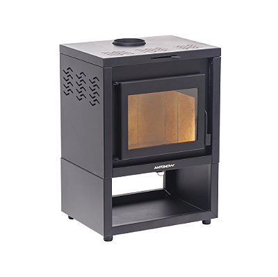 Calefator a Lenha / Vecta 35 / Preto / Dupla Combustão