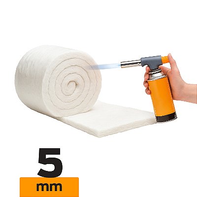 Manta de Fibra Cerâmica — Isolamento Térmico — Alta Densidade — 1 m — 5 mm