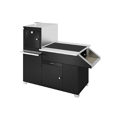 Fogão a Lenha Brasil / Chapa Vitrocerâmica / Esquerdo