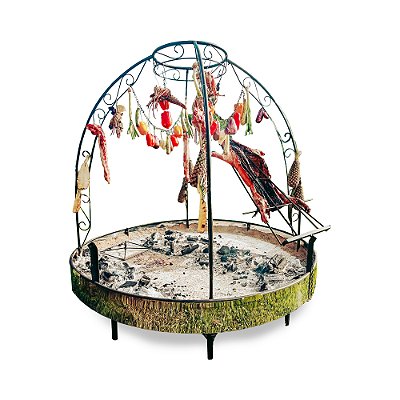 Estação Patagônia / 1,3 m / Churrasqueira de Varal / Parrilla Tipo Fogo de Chão