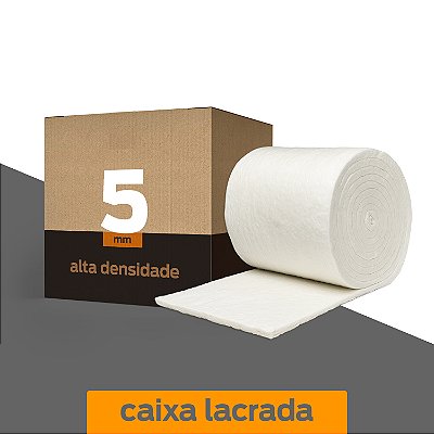 Rolo Manta Fibra-Cerâmica / Isolamento Térmico / Alta Densidade / Espessura 5 mm