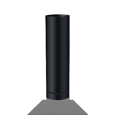 Cano / Para Chaminé / Ø 250 mm / 60 cm / Preto