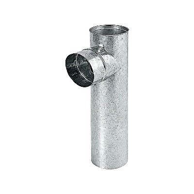 Curva Joelho 90° / Cotovelo Para Chaminé / Ø 135 mm / Galvanizado