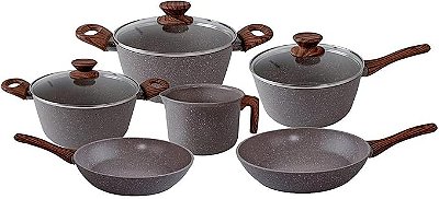 Conjunto — 6 Peças — Panela Style — Cook Grafito — Mimo Style