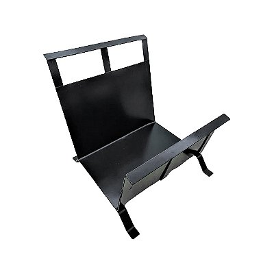 Suporte em Metal Para Lenha — Preto