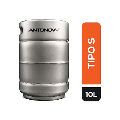 Barril 10 Litros — Tipo S — Slim — Inox 304 — Passivado