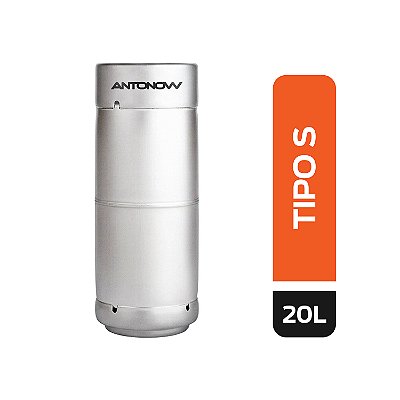 Barril 20 Litros — Tipo S — Slim — Inox 304 — Passivado