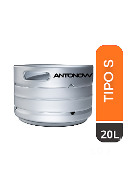 Barril 20 Litros — Tipo S — Euro — Inox 304 — Passivado