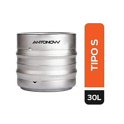 Barril 30 Litros — Tipo S — Euro — Inox 304 — Passivado
