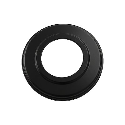 Anel de Acabamento / Para Forro e Parede / Ø 115 mm / Preto