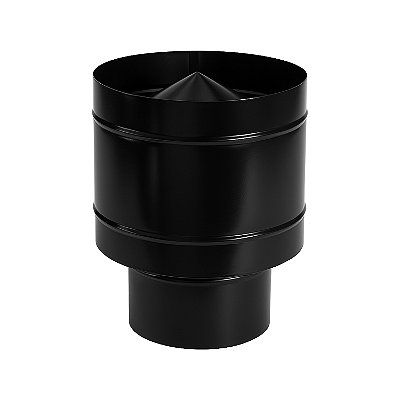 Chapéu Canhão / Para Chaminé / Ø 150 mm / Preto