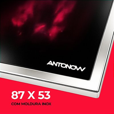 Chapa Vitrocerâmica 87 x 53 cm / Com Moldura Inox