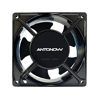 Microventilador Axial em Alumínio / 120 x 120 x 38 mm / Bivolt 110/220V / 50/60hz / Ventoinha / Cooler