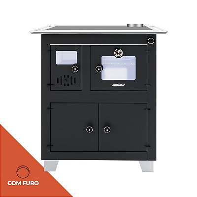 Fogão a Lenha Alabama — 65 X 45 — Saída Direita na Chapa