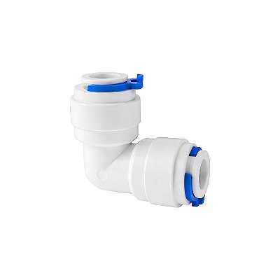 Conexão Rápida — Cotovelo — Tubo 5/16 X 5/16 — Branca — Planeta Água