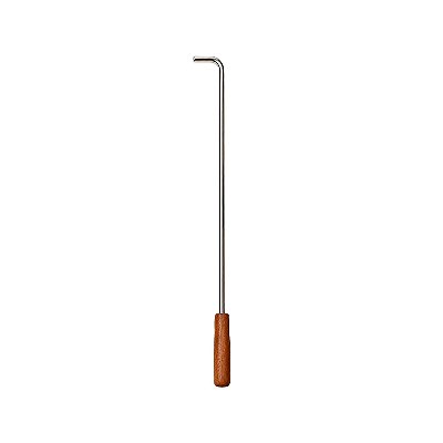 Atiçador Inox — 92cm — Churrasqueira e Fogão a Lenha — Cabo Madeira