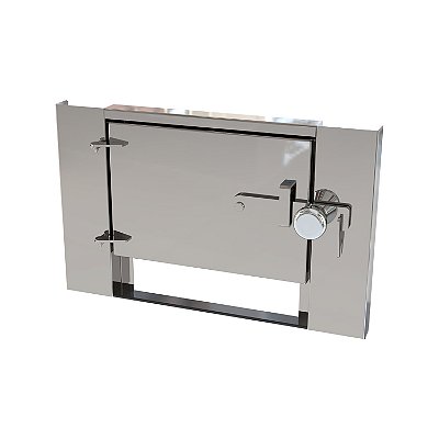Portinha Para Fogão a Lenha de Alvenaria / 100% Inox